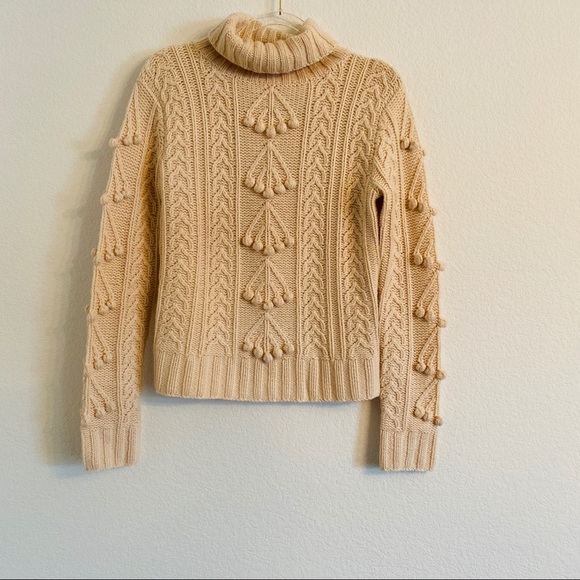 Celine Sweaters - Celine cable knit pompom cashmere sweater Large